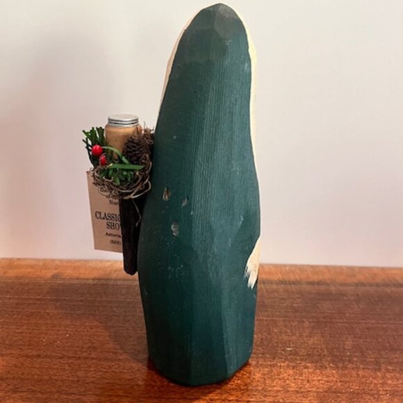 Hand Carved Wood Sno-Flake Santa by Classic Designs Astoria OR - Picture 3 of 8